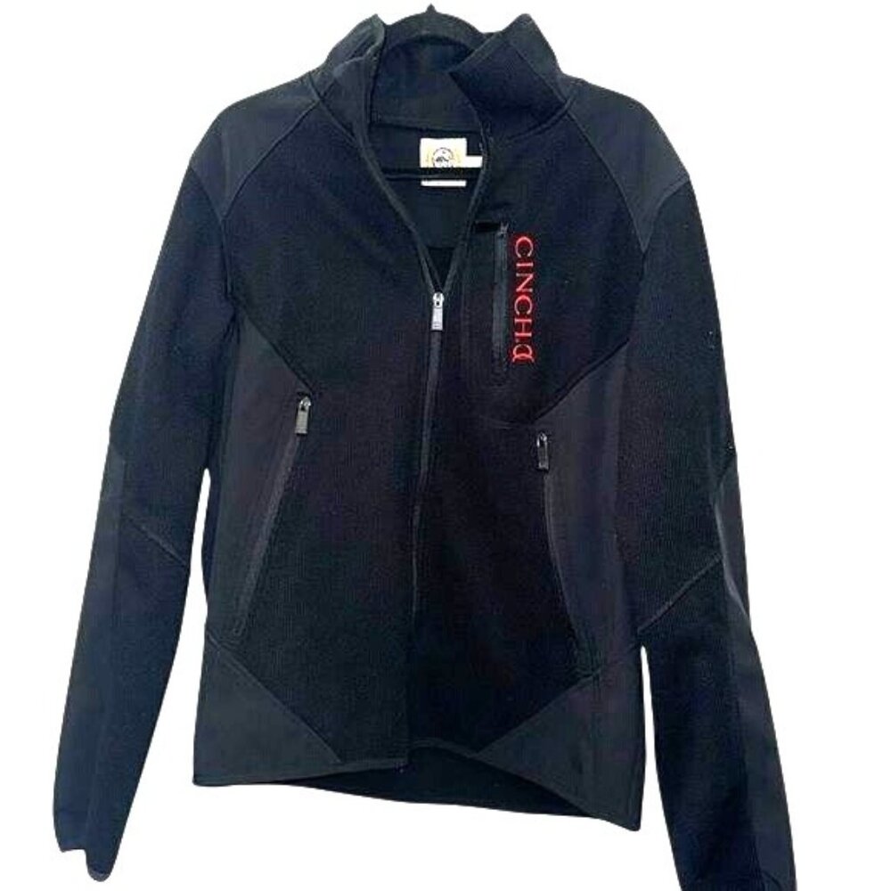 Cinch Mens Black Full-Zip Fleece Jacket Size L